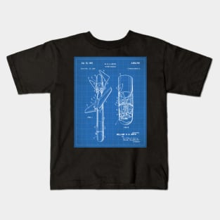 Cold War Military Missile Patent - Army Veteran Military Enthusiast Art - Blueprint Kids T-Shirt